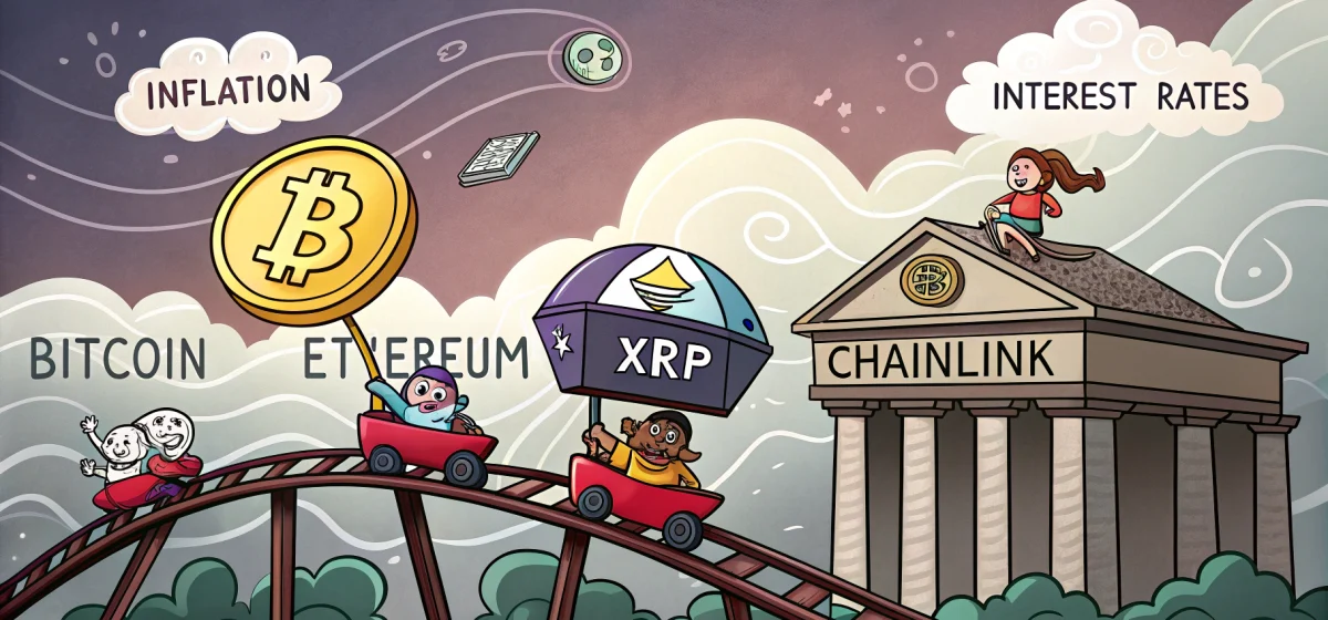 Макроэкономические факторы и их влияние на BTC, ETH, XRP и Chainlink