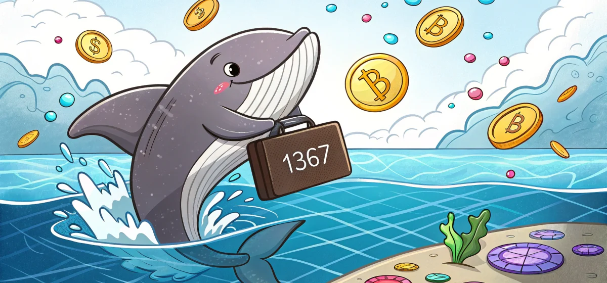 Портфель $1367 и закупка альткоинов китами перед 17 сентября