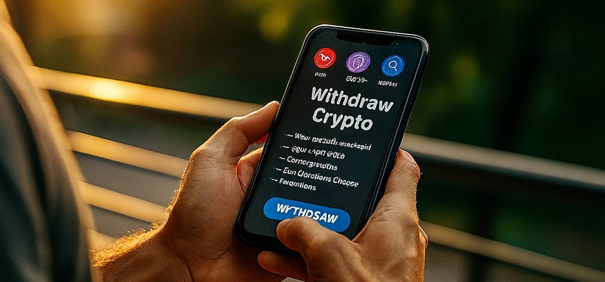 Вывод средств через криптовалюту в мобильном приложении