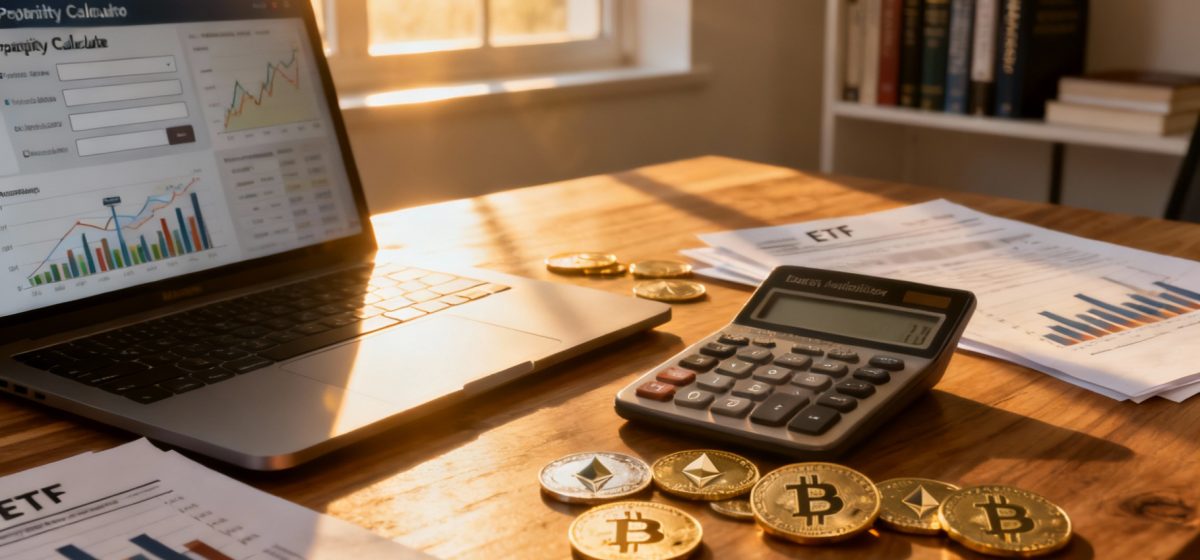 📊 Калькулятор доходности криптовалют и фондов